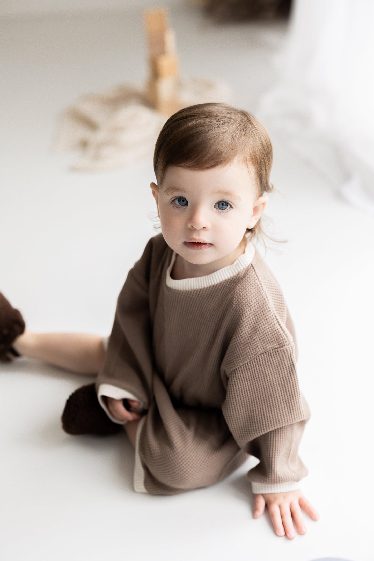 Brown Long sleeve romper