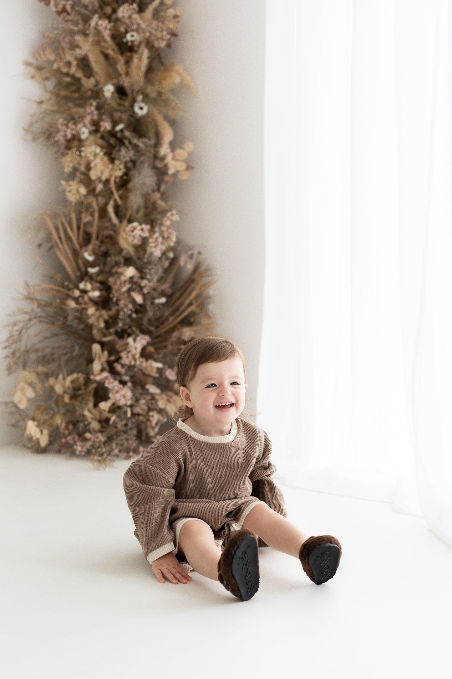 Brown Long sleeve romper