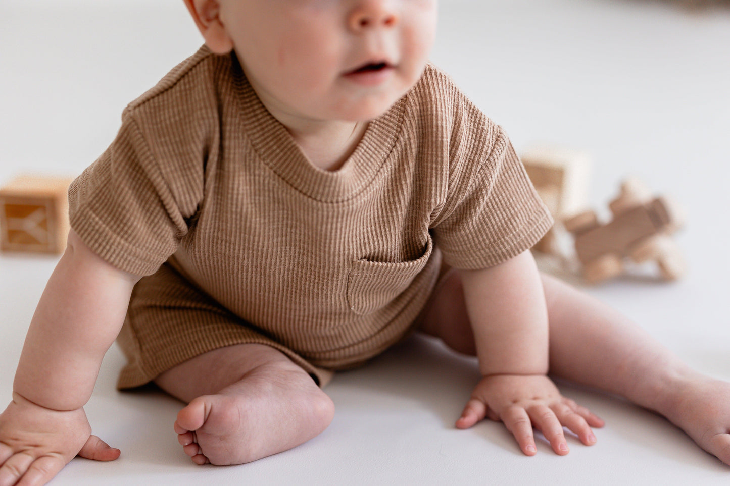 Brown T-Shirt and Shorts Set