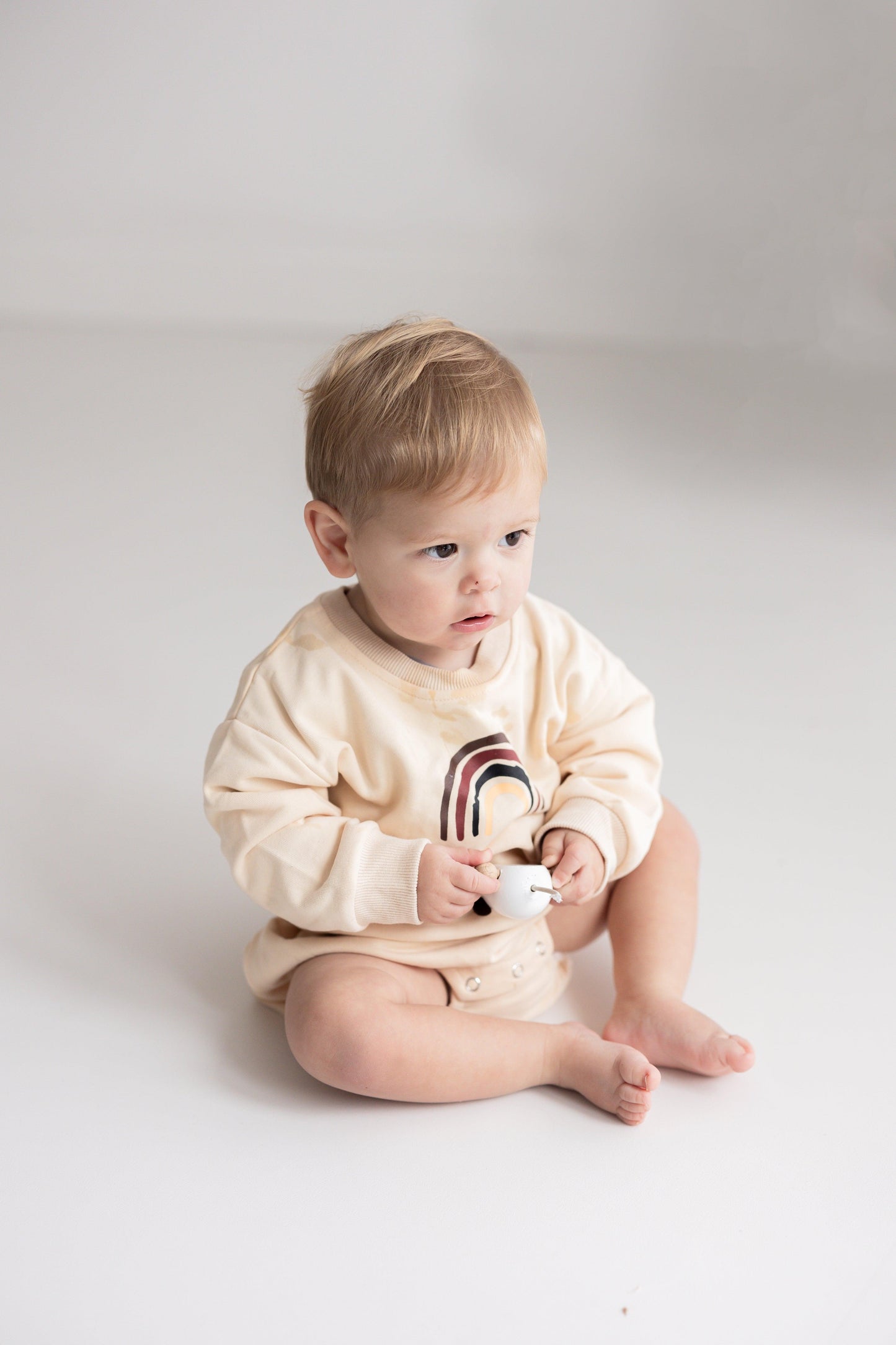 Beige Rainbow Two Piece