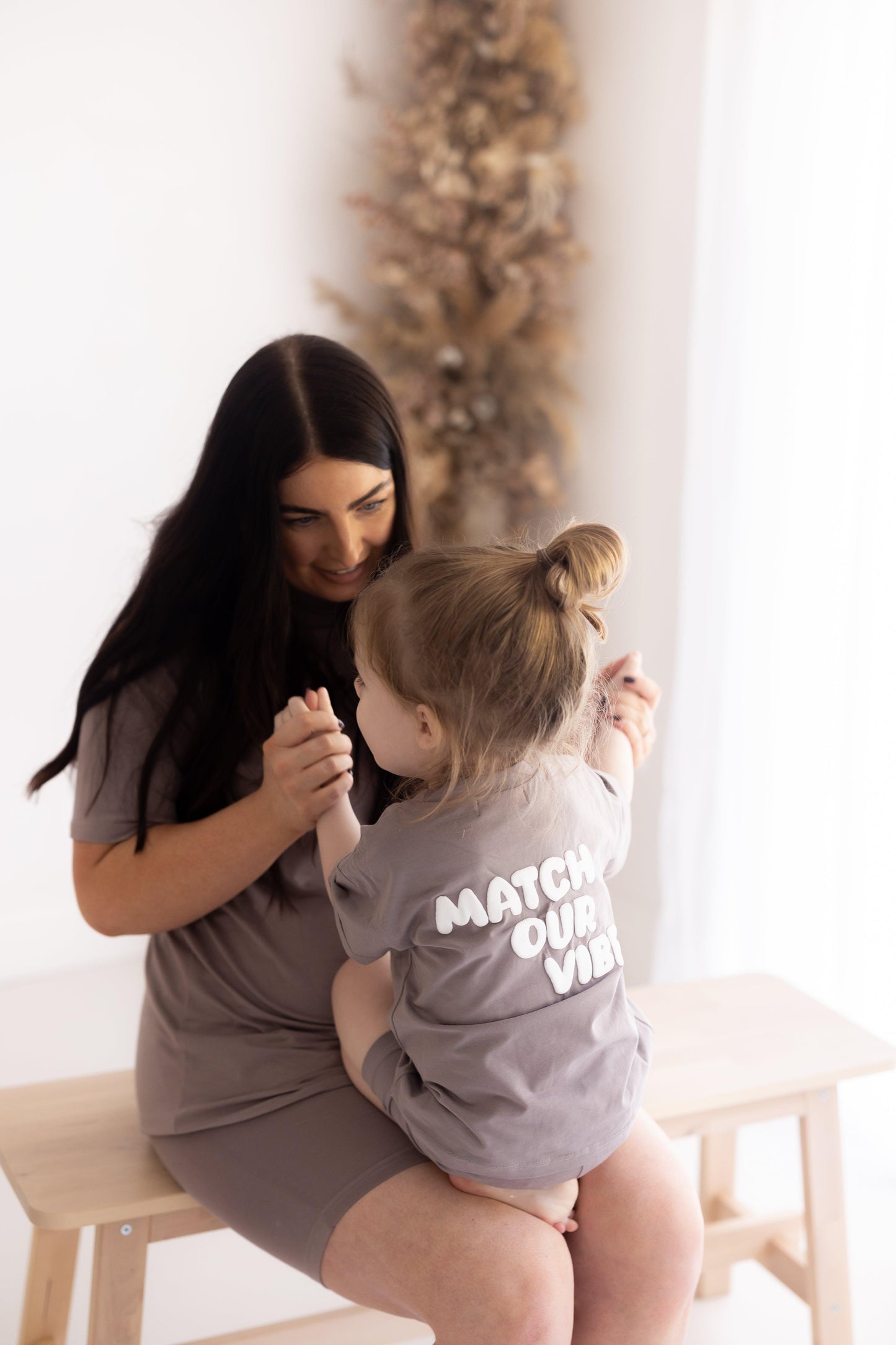 "Match Our Vibe" Mocka T-Shirt - Mini Only